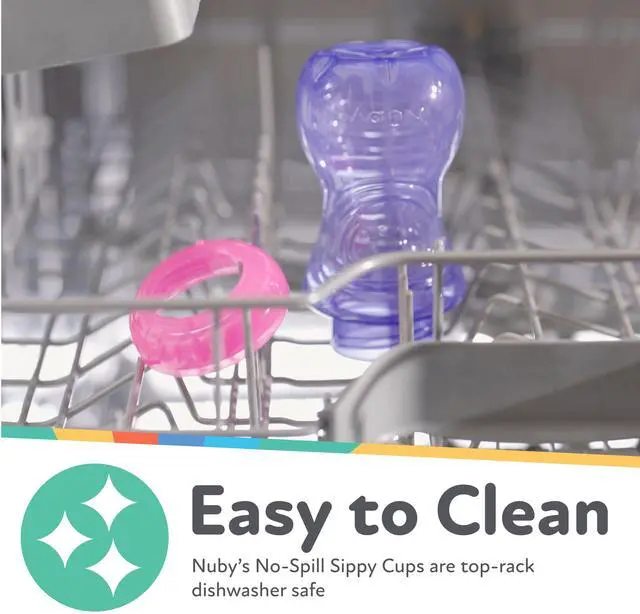 Alt view image 5 of 7 - No-Spill Soft Straw Easy Grip Sippy Cup for Girls - (3-Pack) 10 Oz - 12+ Months
