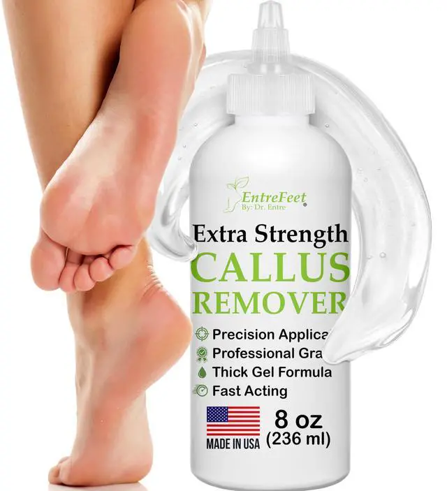 Main image of Callus Remover for Feet (Extra Strength 8 oz) Foot Callus Remover Gel, Spa Foot Care, Pedicure Tools for Feet Scrubber