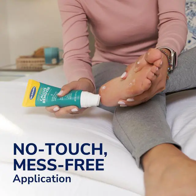 Alt view image 6 of 7 - Dr. Scholl's Fast Acting Callus Remover Gel Kit, Hard Skin Removal, Smooth Soft Feet in Minutes, Salon Professional Formula, Mess Free Application, Exfoliating Foot File Pedicure Tool Included