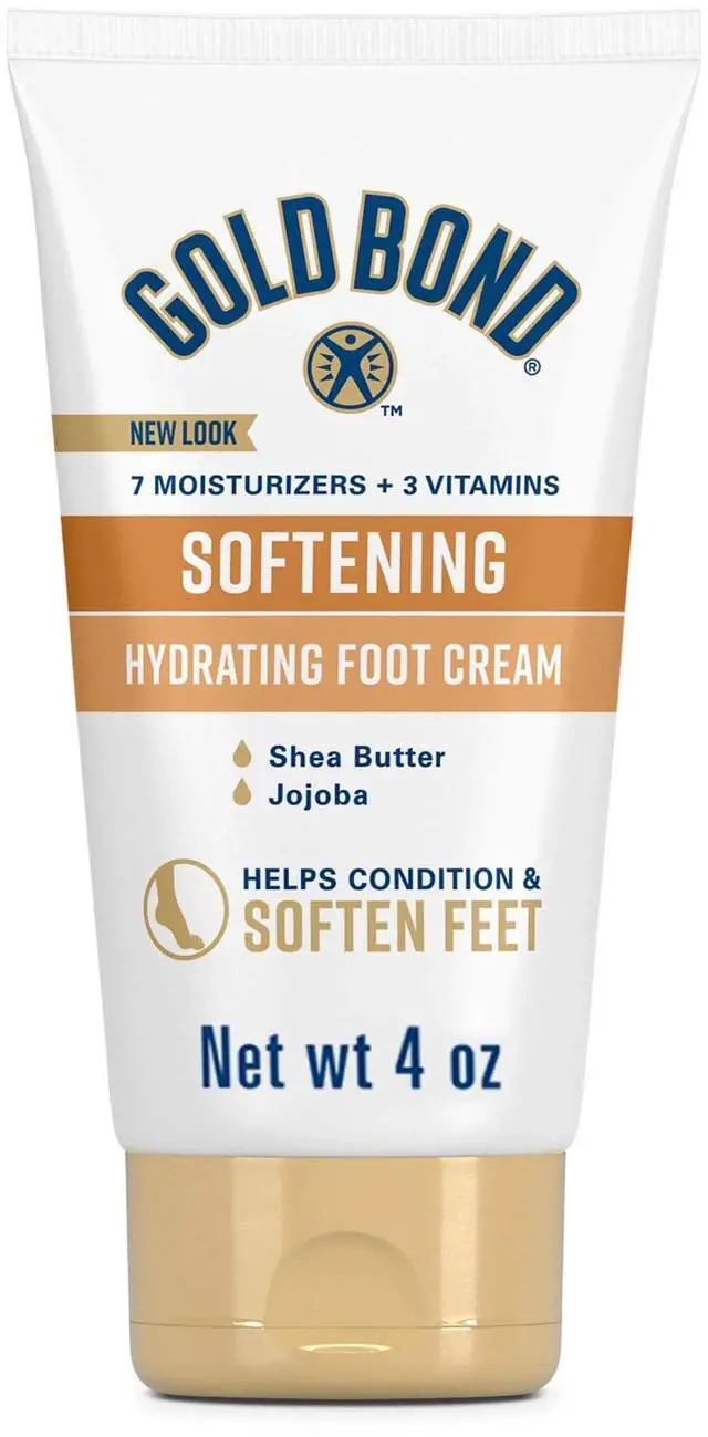 Main image of Gold Bond Softening Foot Cream, 4 oz., Foot Lotion with Shea Butter to Soften Rough & Dry Feet