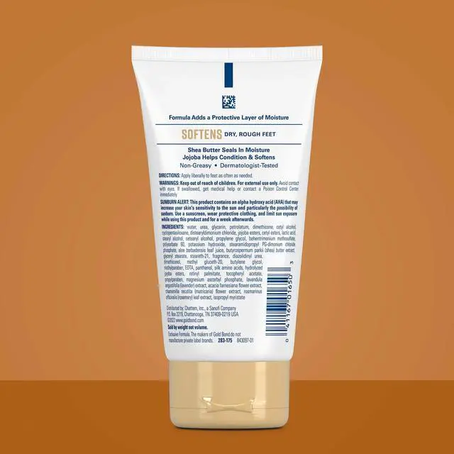 Alt view image 3 of 7 - Gold Bond Softening Foot Cream, 4 oz., Foot Lotion with Shea Butter to Soften Rough & Dry Feet