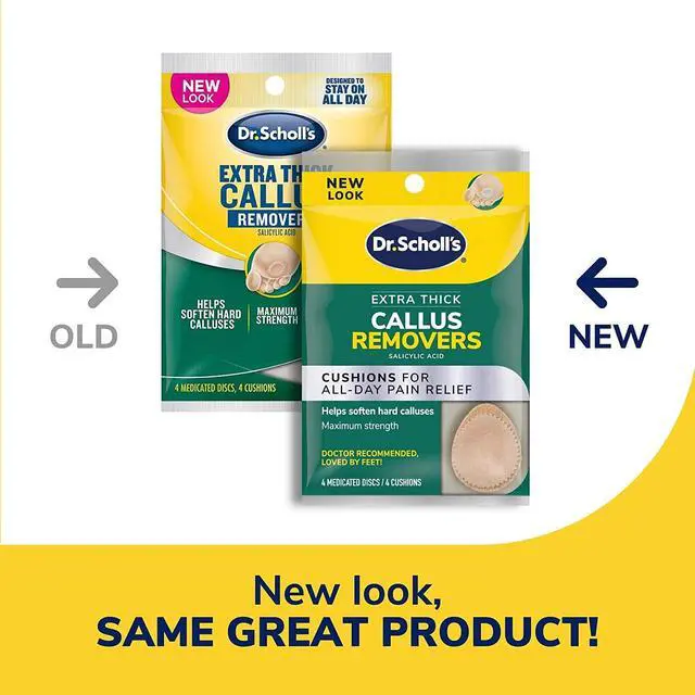 Alt view image 2 of 6 - Dr. Scholl's Extra Thick Callus Remover, 4ct // Helps Soften Hard Calluses and Cushions for All-Day Pain Relief (Pack of 2)