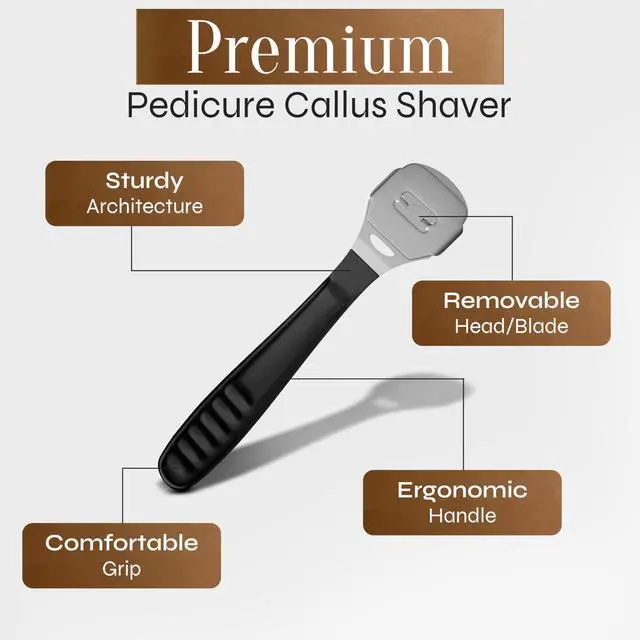 Alt view image 6 of 7 - Facón Professional Callus Shaver Remover with 50 Blades, Pedicure Razor for Feet & Hands, Foot Razor for Callus Removal, Callus Blade Remover, Corn Shaver, Surgical Grade Premium Stainless Steel Tool