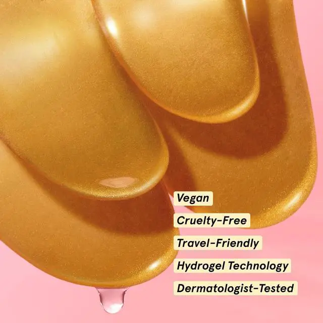 Alt view image 7 of 7 - grace & stella Award Winning Under Eye Mask - Teen Gifts, Gel Eye Patches for Dark Circles, Puffy Eyes, Wrinkles, Undereye Bags, Travel Gifts for Women - Vegan, Self Care (6 Pairs, Gold)