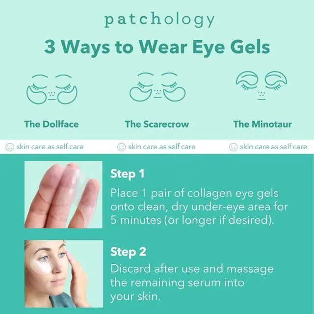 Alt view image 5 of 7 - Patchology Under Eye Gel Patches Natural Eye Masks for Puffy Eyes, Dark Circles & Eye Bags, Soothing Skincare Treatment for All Skin Types, Beauty & Personal Care Essentials (5 Pairs)