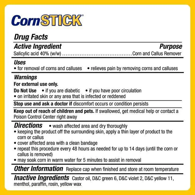 Alt view image 6 of 6 - CornStick Corn and Callus Remover, 0.2 Oz