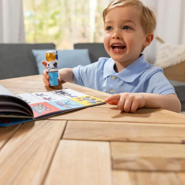Alt view image 5 of 7 - Melissa & Doug Sticker Wow! 24-Page Activity Pad and Sticker Stamper, 300 Stickers, Arts and Crafts Fidget Toy Collectible Character Astronaut - for Kids Ages 3+ - FSC Certified