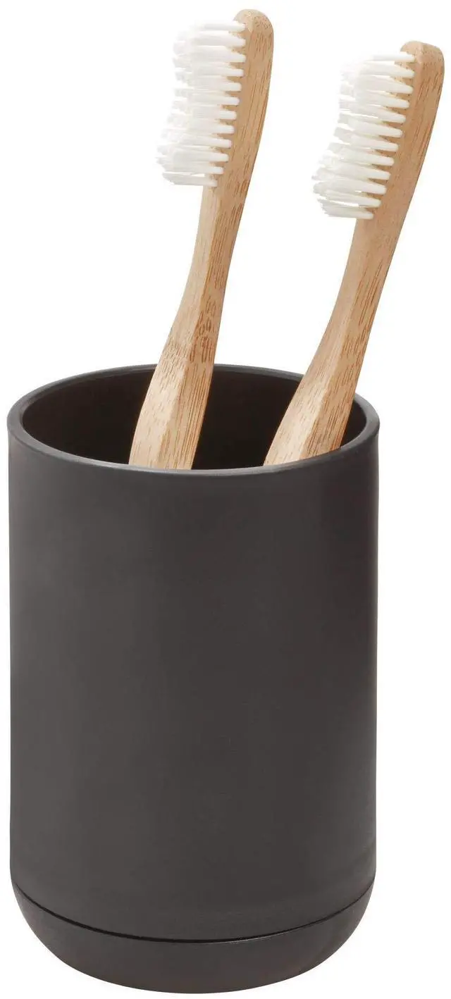 Main image of iDesign Cade Collection Toothbrush Holder, Matte Black