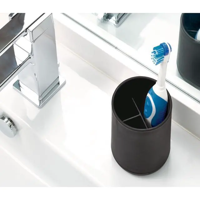 Alt view image 5 of 5 - iDesign Cade Collection Toothbrush Holder, Matte Black