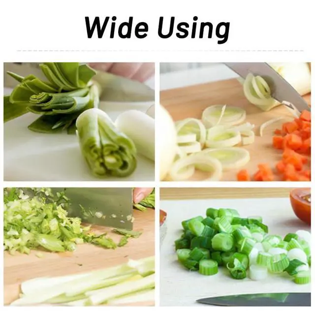 Alt view image 5 of 7 - 2 Pack Stainless Steel Green Onion Slicer - Multi-Blade Kitchen Herb Cutter Scallion Cutter - Professional Shred Knife Multi-Functional Kitchen Tool for Vegetable Onion Garlic Silver