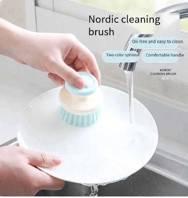 Alt view image 7 of 7 - 2Pcs Stainless Steel Wool Scrubber with Handle and 1 Pcs Dish Brush,Heavy Duty Pot Scrubbers Dish Scrubber Cleaning Brush Wash for Kitchen Pots, Grills, Pans, Sink (1+2)