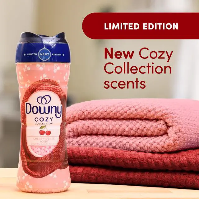 Alt view image 2 of 7 - Downy Cozy Collection In-Wash Laundry Scent Booster Beads, Cherry Jubilee Scent, 7.8 oz, Limited Edition Laundry Beads