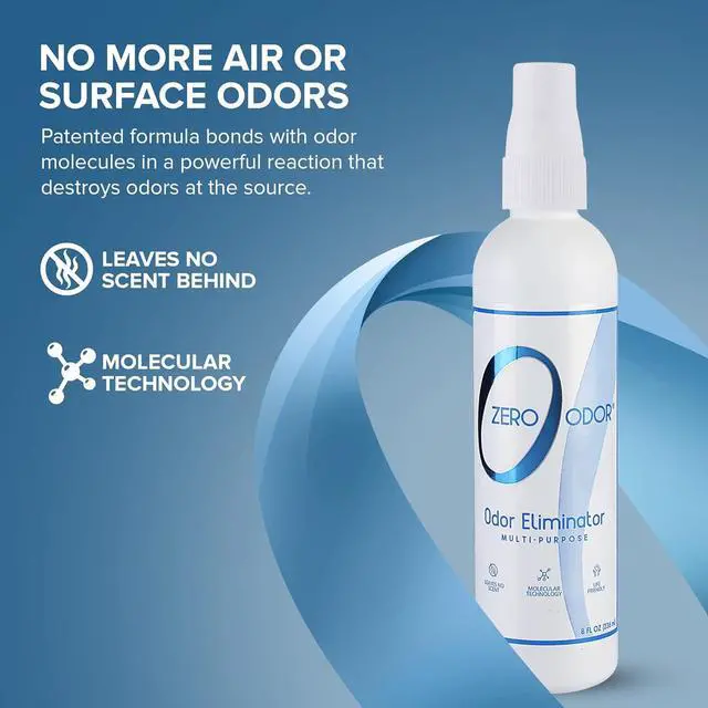 Alt view image 3 of 7 - Multi-Purpose Odor Eliminator - Eliminate Air & Surface Odor Patented Technology Best for Bathroom, Kitchen, Fabric, Closet- Smell Great Again, 8oz (Over 1000 Sprays)