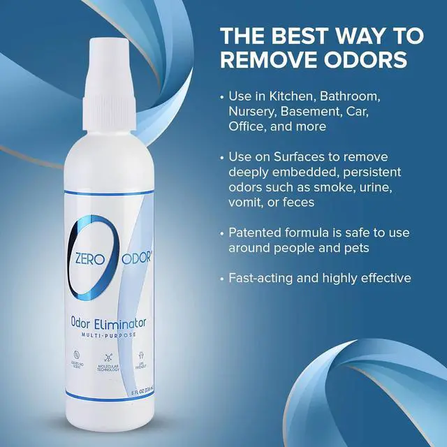 Alt view image 4 of 7 - Multi-Purpose Odor Eliminator - Eliminate Air & Surface Odor Patented Technology Best for Bathroom, Kitchen, Fabric, Closet- Smell Great Again, 8oz (Over 1000 Sprays)