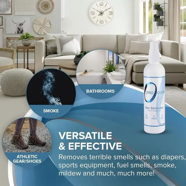 Alt view image 7 of 7 - Multi-Purpose Odor Eliminator - Eliminate Air & Surface Odor Patented Technology Best for Bathroom, Kitchen, Fabric, Closet- Smell Great Again, 8oz (Over 1000 Sprays)
