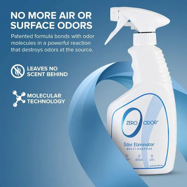 Alt view image 3 of 7 - Multi-Purpose Odor Eliminator - Air & Surface Odor Patented Technology for Bathroom, Kitchen, Fabric, Closet- Smell Great Again, 16oz