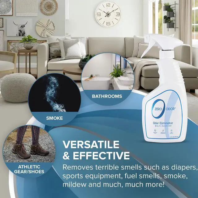 Alt view image 5 of 7 - Multi-Purpose Odor Eliminator - Air & Surface Odor Patented Technology for Bathroom, Kitchen, Fabric, Closet- Smell Great Again, 16oz