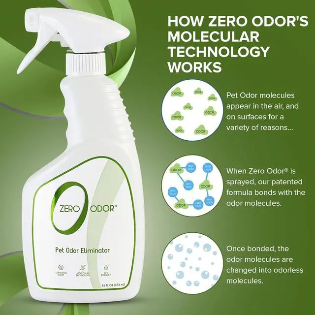 Alt view image 4 of 6 - Pet Odor Eliminator, Air and Surface Odor Remover for Carpet, Furniture, and Pet Beds, Trigger Spray, 16 fl oz