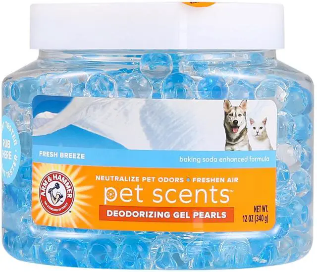 Main image of for Pets Air Care Pet Scents Deodorizing Gel Beads, Pet Odor Eliminator for Rooms Closets and Small Spaces with Long Lasting Odor Control, Fresh Breeze Scent, 12 oz