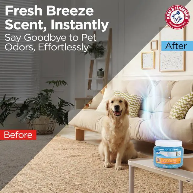 Alt view image 2 of 7 - for Pets Air Care Pet Scents Deodorizing Gel Beads, Pet Odor Eliminator for Rooms Closets and Small Spaces with Long Lasting Odor Control, Fresh Breeze Scent, 12 oz