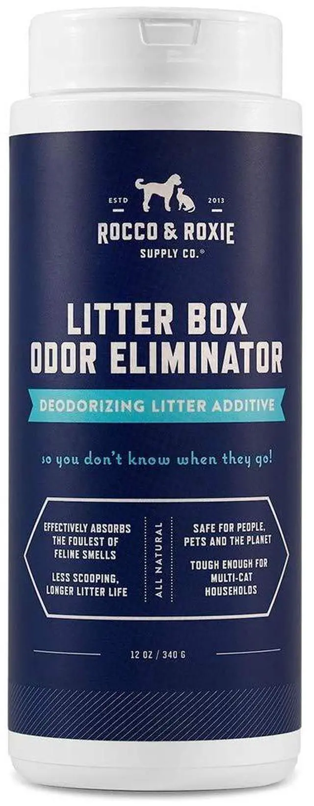 Main image of Litter Box Odor Eliminator, Best Natural Urine Deodorizer, Cat Box Deodorizer, Smell Control, Odor Absorber, Safe for Kitty, 12 oz