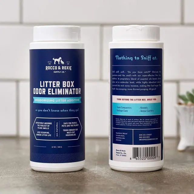Alt view image 2 of 6 - Litter Box Odor Eliminator, Best Natural Urine Deodorizer, Cat Box Deodorizer, Smell Control, Odor Absorber, Safe for Kitty, 12 oz