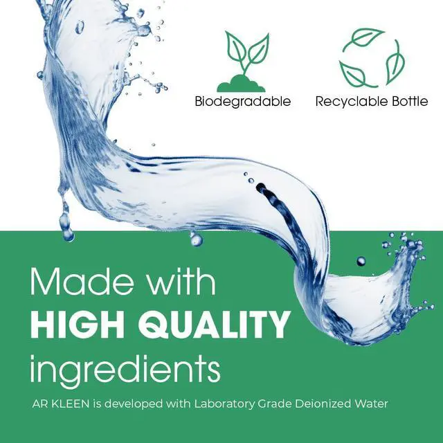 Alt view image 5 of 5 - AR Kleen® Lens Cleaner Kit | 9 Ounces | Multi-Purpose Lens Cleaner | No Streaks | Ammonia and Alcohol Free