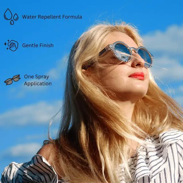 Alt view image 7 of 7 - Clear View Lens Cleaner with Microfiber Cloth, Anti-Streak Glasses Cleaner Spray, Pro-Grade Eyeglass & Sunglass Cleaner, Alcohol-Free Screen & Camera Lens Solution, Smudge-Free, 4oz