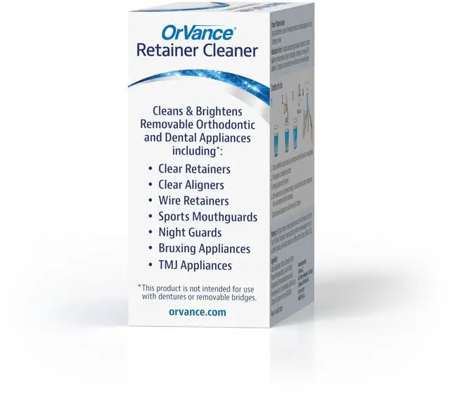 Alt view image 5 of 7 - Retainer Cleaner Tablets (3 Month Supply) | Only 2 Cleanings Per Week Required | Removes Odors, Stains, Plaque for Invisalign, Mouth/Night Guards, and Removable Orthodontic Appliances