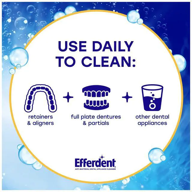 Alt view image 3 of 6 - Retainer Cleaning Tablets, Denture Cleaning Tablets for Dental Appliances, Overnight Whitening, 126 Count