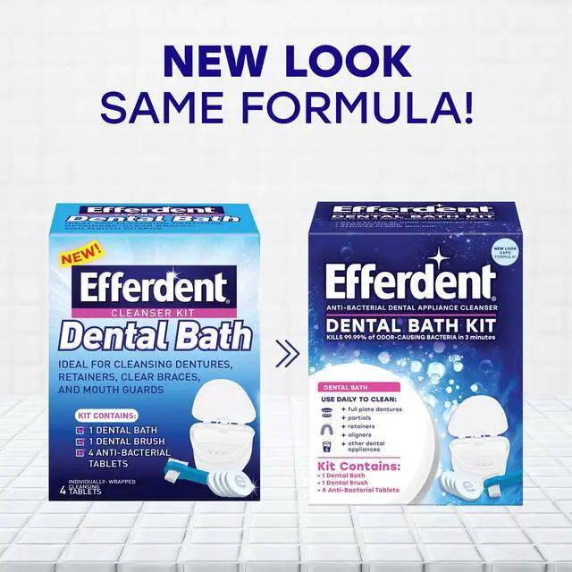 Alt view image 2 of 6 - Retainer & Denture Cleaner Tablets and Dental Bath, 4 Tablets
