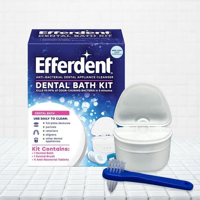 Alt view image 5 of 6 - Retainer & Denture Cleaner Tablets and Dental Bath, 4 Tablets