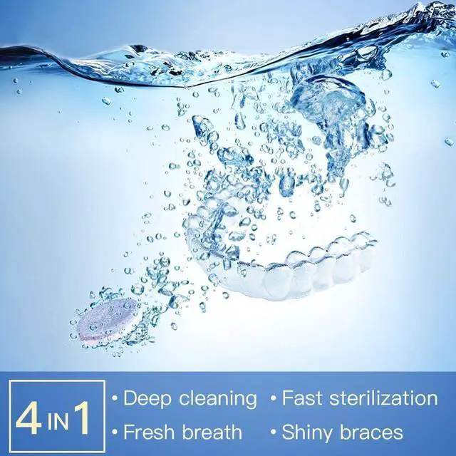 Alt view image 2 of 7 - Retainer Cleaner, Mouth Guard Cleaning Tablets - Remove & Clear Stains from Dental Appliances - in 3 Minutes (Mint,36 PCS)