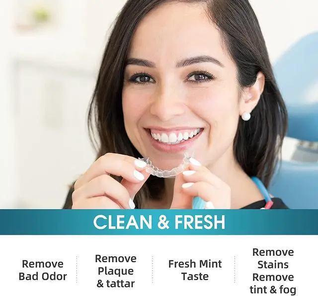 Alt view image 4 of 7 - Retainer Cleaner, Mouth Guard Cleaning Tablets - Remove & Clear Stains from Dental Appliances - in 3 Minutes (Mint,36 PCS)