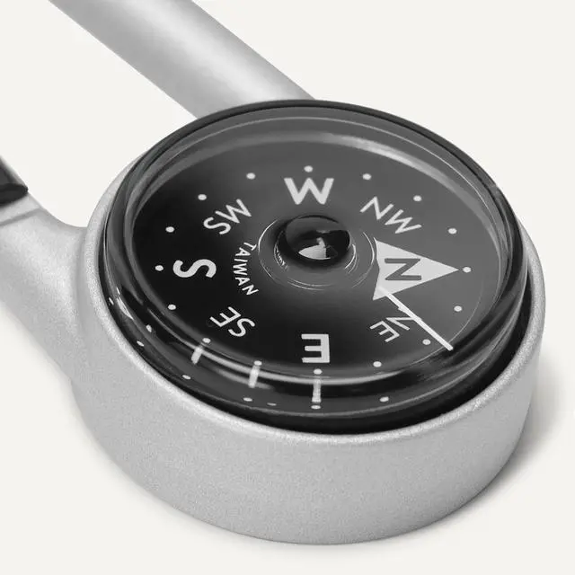 Alt view image 3 of 5 - Carabiner Keychain Compass for Hiking, Camping Backpacking