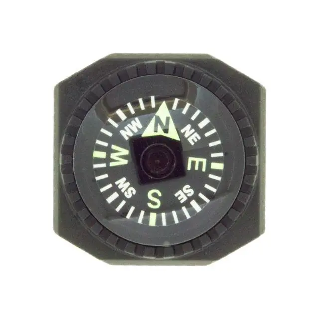 Alt view image 2 of 7 - Slip-On Wrist Compass - Easy-to-Read Compass for Watch Band or Paracord Survival Bracelet