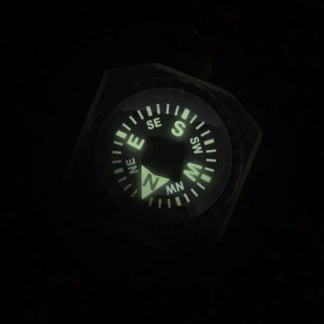 Alt view image 5 of 7 - Slip-On Wrist Compass - Easy-to-Read Compass for Watch Band or Paracord Survival Bracelet