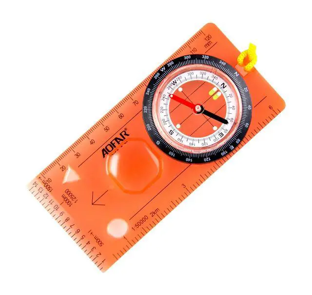 Main image of Orienteering Compass for Kids, Lightweight and Portable, Survival Compass for Navigation, Backpacking, Camping, Hiking, and Hunting