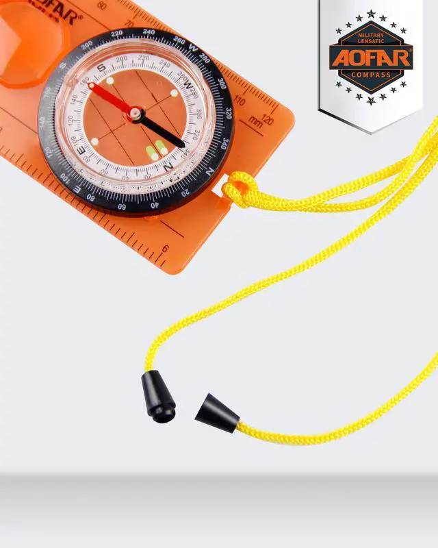 Alt view image 5 of 6 - Orienteering Compass for Kids, Lightweight and Portable, Survival Compass for Navigation, Backpacking, Camping, Hiking, and Hunting