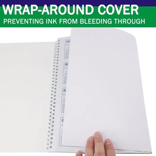 Alt view image 6 of 7 - Money and Rent Receipt Book 2-Part Carbonless 7-5/8" x 11" Spiral Bound 200 Sets per Book 4 Receipts per Page(1pack)