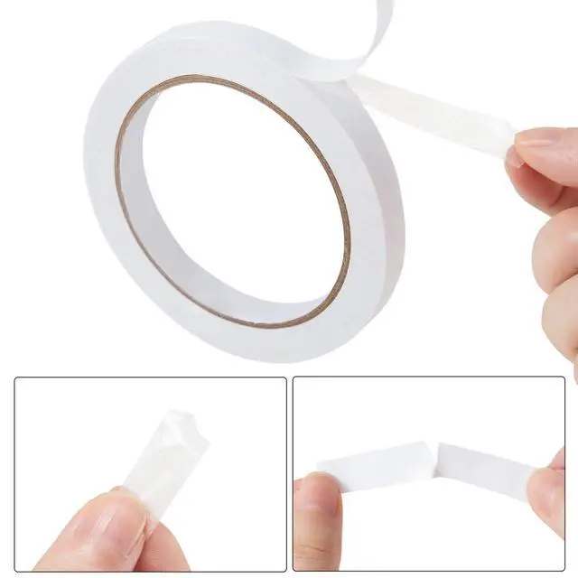 Alt view image 4 of 6 - DGTANGYIN 1/4" 2 Rolls Double Sided Adhesive Sticky Tape for Arts, DIY, Crafts, Photography, Scrapbooking, Card Making, Gift Wrapping, Office School Stationery Supplies, Home Supplies(Width: 6mm)