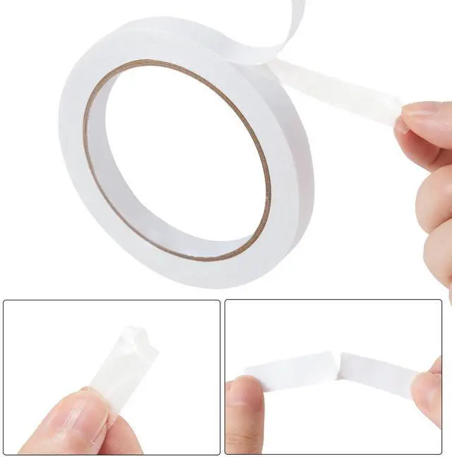 Alt view image 3 of 7 - ZZJMCH 1/4" 4 Rolls Double Sided Adhesive Sticky Tape for Arts, DIY, Card Making, Crafts, Photography, Scrapbooking, Gift Wrapping, Office School Stationery Supplies, Home Supplies (Width: 6mm)