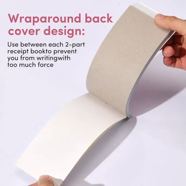 Alt view image 5 of 7 - ANABIUP 6 Pack Receipt Book with Carbon Copies, Money and Rent Receipt Book for Small Business, 2-3/4" x 7-3/16", 2-Part Carbonless, 50 Sets per Book