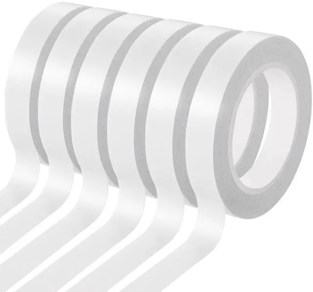 Main image of 6 Rolls Double Sided Tape for Crafts, Strong Double-Sided Tape, Artist Tape, Double-Sided Adhesive Tape for Arts, Card Making, Scrapbooking Supplies, Gift Wrapping (0.4 in X 26.25Ft)