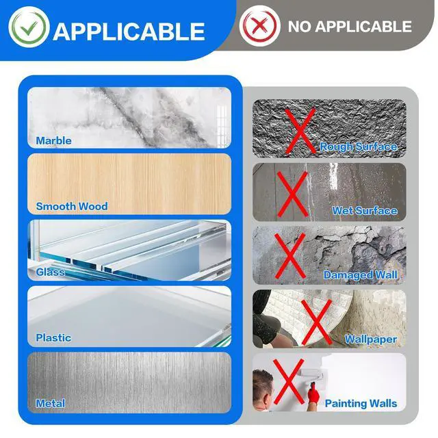 Alt view image 7 of 7 - Moeey Double Sided Adhesive Pads,Heavy Duty Mounting Tape,48Pcs 3mm Thickness Pre-Cut Foam Tape,Super-Sticky Black Strong Pads Rectangle Shape Waterproof for Walls Picture, Car, Home, Office