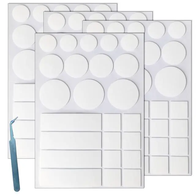 Alt view image 7 of 7 - Birllaid Double Sided Tape for Walls, Picture Hanging Strips Removable Mounting Dots Adhesive Heavy Duty, Removable for Art Craft, Decoration, Party Supplies, Multipurpose