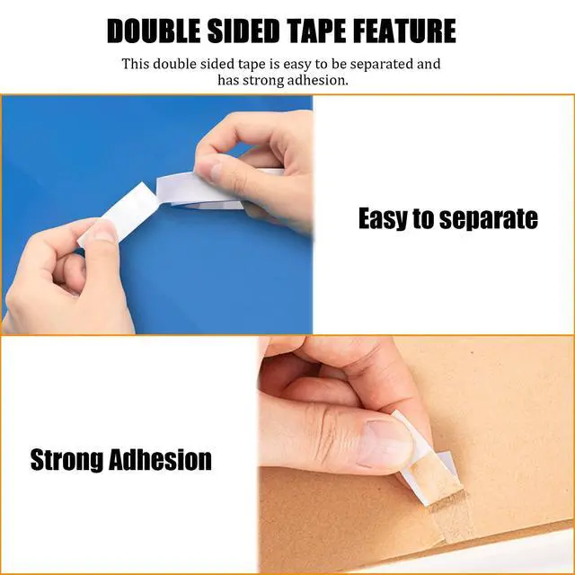 Alt view image 4 of 7 - Double Sided Tape for Crafts, Double-Sided Tape for Arts, Scrapbook Supplies, Photography, Gifts Box, Scrapbooking, Card Making, Paper Backing, Tear-by-Hand, 6 Roll Heavy Duty Multi-Size Adhesive Tape