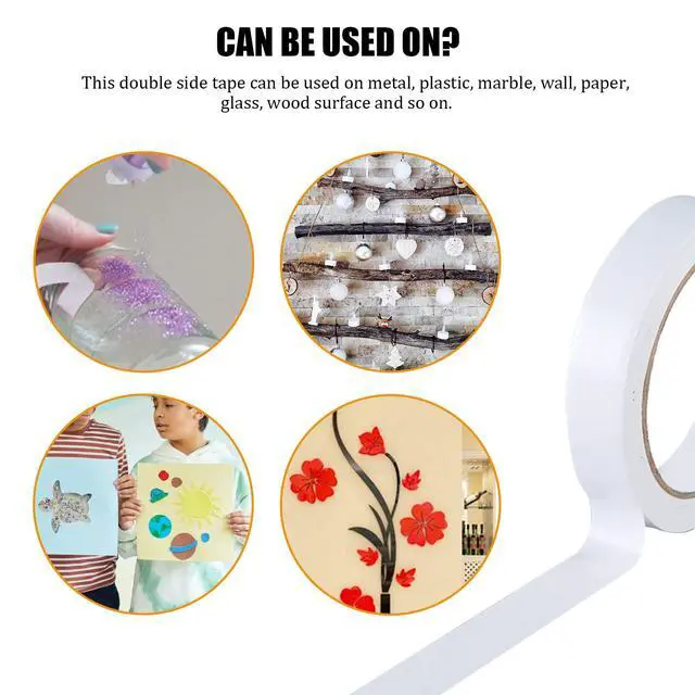 Alt view image 6 of 7 - Double Sided Tape for Crafts, Double-Sided Tape for Arts, Scrapbook Supplies, Photography, Gifts Box, Scrapbooking, Card Making, Paper Backing, Tear-by-Hand, 6 Roll Heavy Duty Multi-Size Adhesive Tape