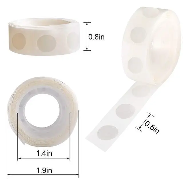Alt view image 4 of 4 - gegemaoyi 1000Pcs Clear Glue Dots Double Sided Adhesive Points for Balloons Craft Decor