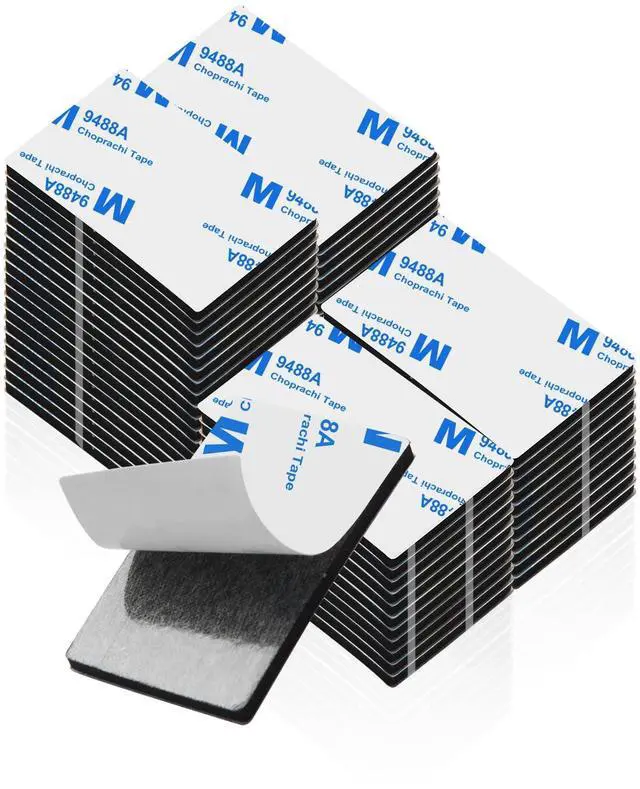 Main image of Double Sided Tape HeavyDuty,Double Sided Tape for Walls,48Pcs 2 Sided Sticky Waterproof Pads,1.96 * 1.18 Inch Super Strong Removable Double-Sided Foam, Mounting Black Hanging Tape for Home & Office